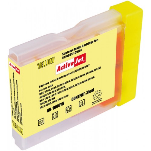 BROTHER LC-1000 YELLOW ACTIVEJET