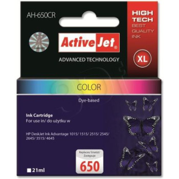 HP CZ102AE/650 Συμβατό μελάνι ACTIVEJET COLOR 21ml