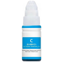 CANON G1400/G2400/G3200/G3400 GI490 CYAN 70ml ΣΥΜΒΑΤΟ ΜΕΛΑΝΙ/PK