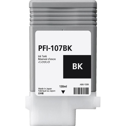 Cartridge Pfi107bk 6705b001 Συμβατό Μελάνι Εκτυπωτή InkJet Canon Μαύρο
