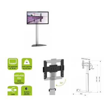 TECHLY ICA-TR51 Βάση δαπέδου για τηλεοράσεις από 32" έως 65"