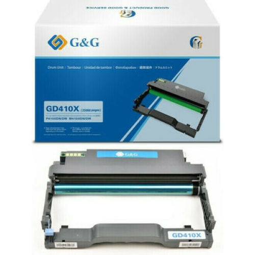 G&G GD410X Drum Laser Εκτυπωτή Μαύρο 25000 Σελίδων