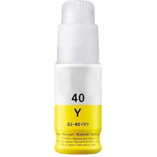 ΣΥΜΒΑΤΟ CANON PIXMA TANK GI40 / GI50 YELLOW BOTTLE INK - 70ml Συμβατό με: CANON PIXMA G1420 CANON PIXMA G2420 CANON PIXMA G3420 CANON PIXMA G3460 CANON PIXMA G5040 CANON PIXMA G6040 CANON PIXMA GM2040 GI40 REFILL BOTTLE GI50 REFILL BOTTLE