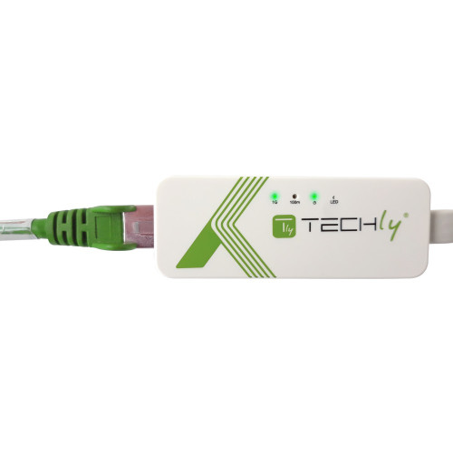 Techly IADAP USB31-ETGIGA3 Προσαρμογέας USB-C ™ Converter USB Gigabit Ethernet RJ45 Lan