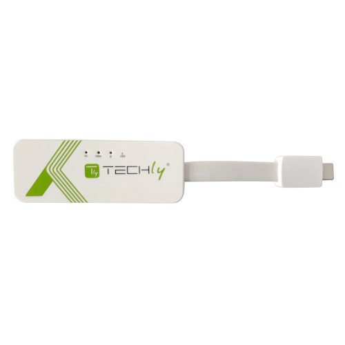 Techly IADAP USB31-ETGIGA3 Προσαρμογέας USB-C ™ Converter USB Gigabit Ethernet RJ45 Lan