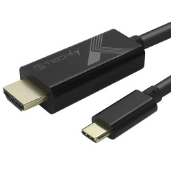 TECHLY IADAP USBC-HDMI2TY Καλώδιο USB-C ™ Male to HDMI 2.0 4K Male 2m Black