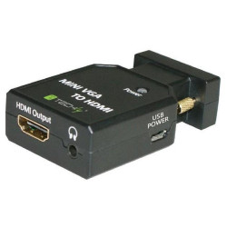 Techly VGA-HDMINI Mini μετατροπέας VGA και ήχου σε HDMI