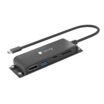 TECHLY IADAP USBC-935 Διανομέας 5 σε 1 USB-C™ HDMI με συσκευή ανάγνωσης Micro SD/SD