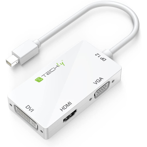 Techly IADAP MDP-COMBOF12 Προσαρμογέας 3 σε 1 Mini DisplayPort (Thunderbolt) σε HDMI / DVI / VGA