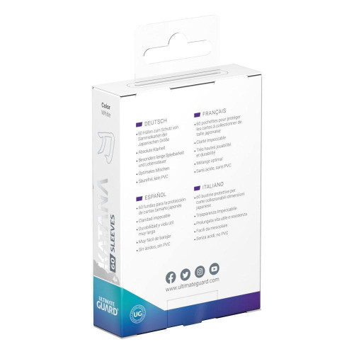 Ultimate Guard Katana Sleeves Japanese White 60τμχ