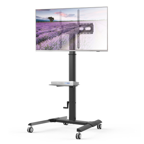 TECHLY ICA-TR228 ΤΡΟΧΗΛΑΤΗ ΒΑΣΗ ΓΙΑ ΤΗΛΕΟΡΑΣΗ LCD/LED/PLASMA 32-70' ΜΕ ΡΑΦΙ ΚΑΙ ΡΥΘΜΙΣΗ ΥΨΟΥΣ