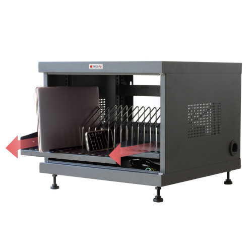 Techly I-CABINET-14DTY Σταθμός φόρτισης για 14 φορητούς υπολογιστές, tablet και smartphone