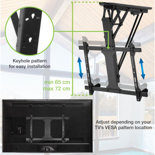 TECHLY ΗΛΕΚΤΡΙΚΗ ΒΑΣΗ ΟΡΟΦΗΣ MOTORIZED ΓΙΑ ΤΗΛΕΟΡΑΣΗ 32'-70' ICA-PLB 546M