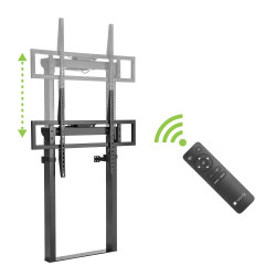 TECHLY ICA-TR68MW Motorized TV Wall Mount with Adjustable Height for TVs from 55-100" and Remote Control