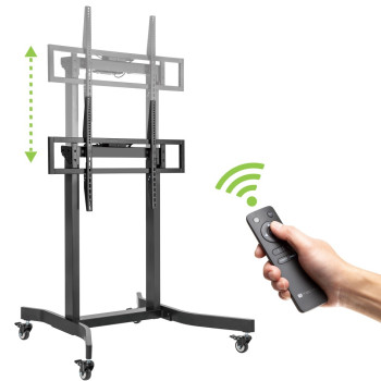 TECHLY ICA-TR68M Motorized TV Stand with Adjustable Height for TVs from 55-100" and Remote Control
