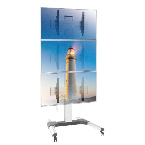 TECHLY ICA-TR3VW Βάση δαπέδου για 3 τηλεοράσεις LCD/LED 32-55" για Video Wall
