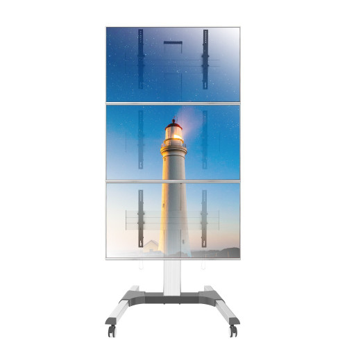 TECHLY ICA-TR3VW Βάση δαπέδου για 3 τηλεοράσεις LCD/LED 32-55" για Video Wall