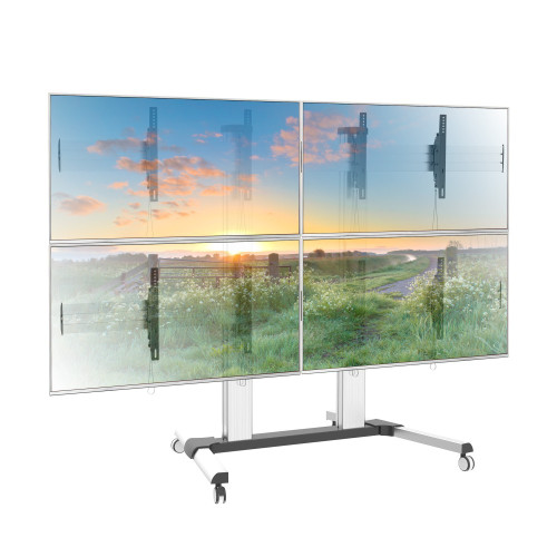 TECHLY ICA-TR4VW Βάση δαπέδου για 4 τηλεοράσεις LCD/LED 32-55" για Video Wall
