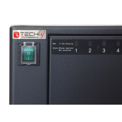 Techly I-CABINET-80DUTY Φορητός σταθμός φόρτισης 80 USB ή Smartphone Black
