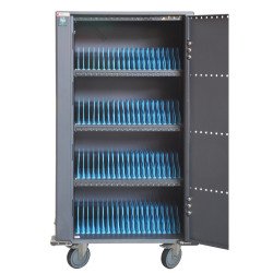 Techly I-CABINET-80DUTY Φορητός σταθμός φόρτισης 80 USB ή Smartphone Black