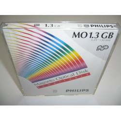Δίσκος MO 1,3 GB Philips, Magneto Optical Disk 5,25" Επανεγγράψιμος, ΝΕΟ