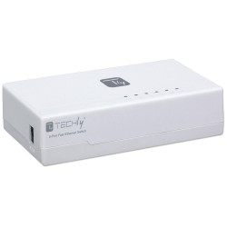 Techly Switch Hub 5 Ports 10/100 Mbps Fast Ethernet I-SWHUB-050TY