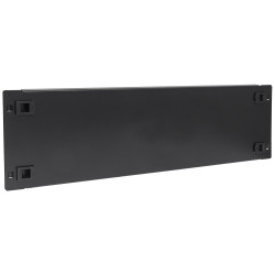 Techly Black panel για rack 19" με clips I-CASE BLANK-3-SCLTY