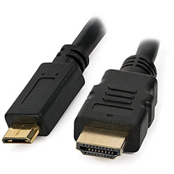 Techly ICOC HDMI-B-050 Υψηλής ταχύτητας Mini HDMI to HDMI Μαύρο / Αρσενικό καλώδιο, 5,0 m