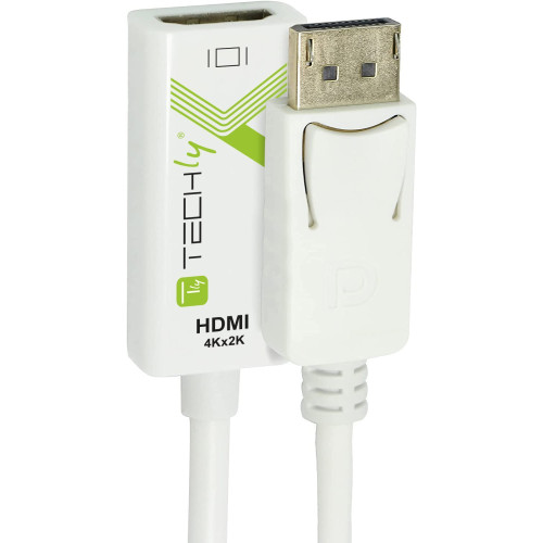 TECHLY IADAP DP-HDMIFP460 Προσαρμογέας DisplayPort Male σε HDMI Female 4K 60Hz 24.5 CM