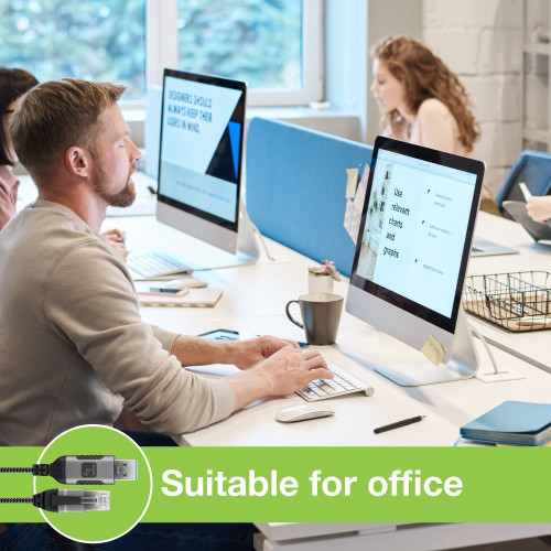 TECHLY ICOC U3A-RJ45-010 Καλώδιο USB 3.0 Male σε Ethernet RJ45 Male 1m