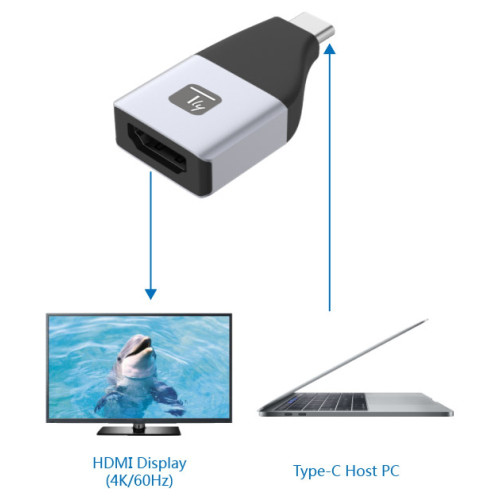 Techly USB-C™ to HDMI adapter 4K/60Hz with HDR IADAP USBC-HDMIHDR
