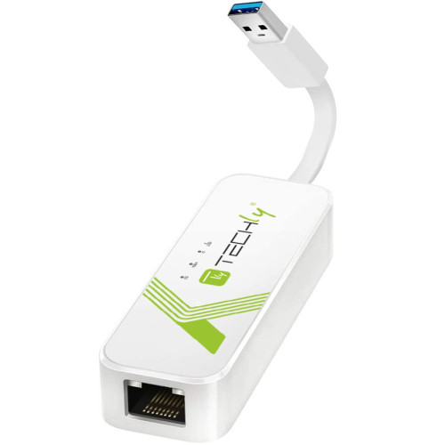 Techly IDATA USB-ETGIGA-3A Adapter Converter USB 3.0 Ethernet Gigabit RJ45 Lan