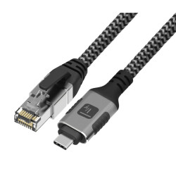 TECHLY ICOC U3C-RJ45-020 Καλώδιο USB-C™ Αρσενικό σε Ethernet RJ45 Αρσενικό 2m
