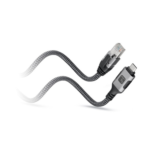 TECHLY ICOC U3C-RJ45-020 Καλώδιο USB-C™ Αρσενικό σε Ethernet RJ45 Αρσενικό 2m