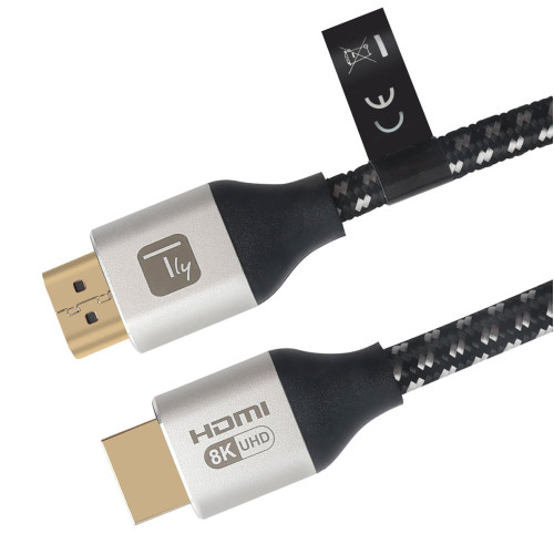 TECHLY ICOC HDMI21-8-010T HDMI™ Ultra High Speed ​​Cable Male / Male 8K@60Hz Certified 1m