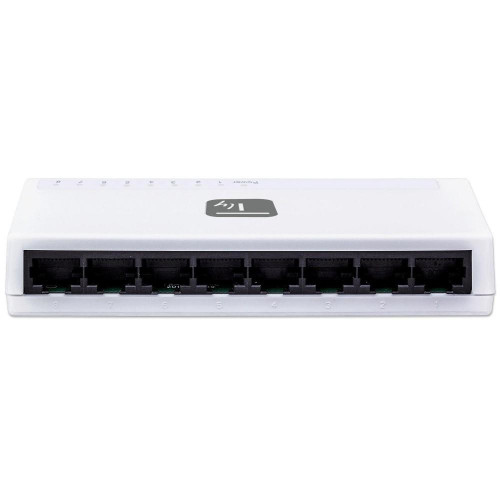 Techly 8 Ports 10/100 Mbps Fast Ethernet Switch Hub I-SWHUB-080TY