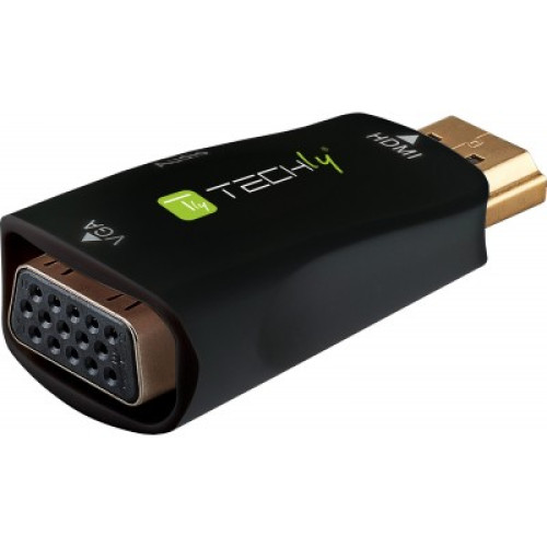 Techly Mini HDMI σε VGA προσαρμογέα με ήχο IDATA HDMI-VGA2MABT