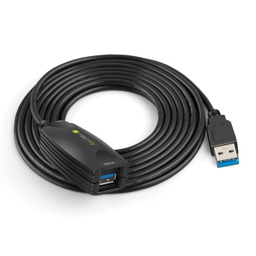 Techly ICUR3050 Καλώδιο επέκτασης USB3.0 SuperSpeed ​​Active 5m Black