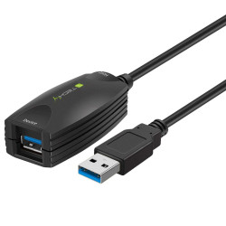 Techly ICUR3050 Καλώδιο επέκτασης USB3.0 SuperSpeed ​​Active 5m Black