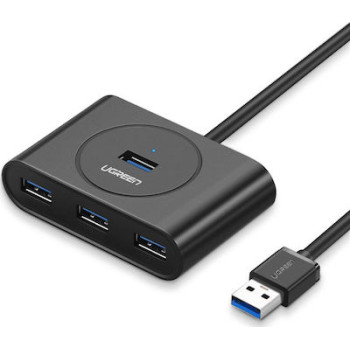 Ugreen USB 3 4 Port Bus-powered High-Speed USB Hub with 1m Shielded Cable (20291)