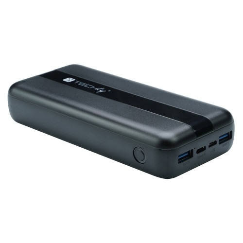 TECHLY I-CHARGE-2000020W Φορτιστής Power Bank 20000 mAh Έξοδος 3 θυρών 20W και καλώδιο Micro USB