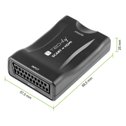 Techly Scart to HDMI Converter / Mετατροπέας 720p / 1080p IDATA SCART-HDMI3
