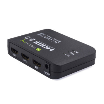 Techly HDMI2-4K3160 HDMI Switch 3 to 1 4K @ 60Hz YUV4: 4: 4 HDR