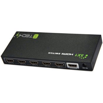 Techly IDATA HDMI-4K51 - HDMI Switch 5x1 4K