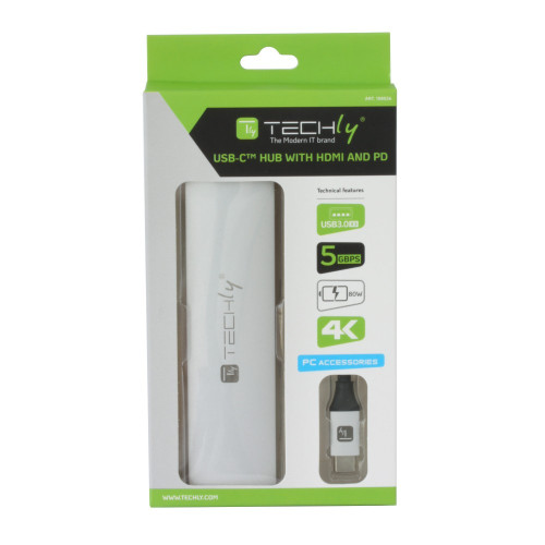 TECHLY IADAP USB31-DOCK4 USB-C™ Hub with HDMI 4K and PD