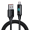 Mcdodo CA-1070 Braided / LED USB 2 to micro USB Cable Μαύρο 1.2m