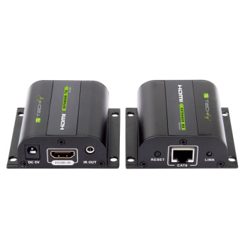 Techly EXT-E70I HDMI extender μέσω CAT6/6A/7 60m 1080p / 3d με μεταφορά IR εντολών χειριστηρίου