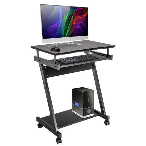 TECHLY ICA-TB 935B ΓΡΑΦΕΙΟ ΥΠΟΛΟΓΙΣΤΗ ΜΕ ΡΑΦΙ ΓΙΑ ΠΛΗΚΤΡΟΛΟΓΙΟ ΜΑΥΡΟ 730x590x370 mm