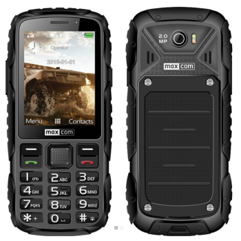 Maxcom strong MM920 Waterproof ,με Φακό, Ραδιόφωνο και Κάμερα Γκρι - Μαύρο