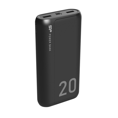 Silicon Power GS15 Power Bank 20000mAh με 2 Θύρες USB-A Μαύρο